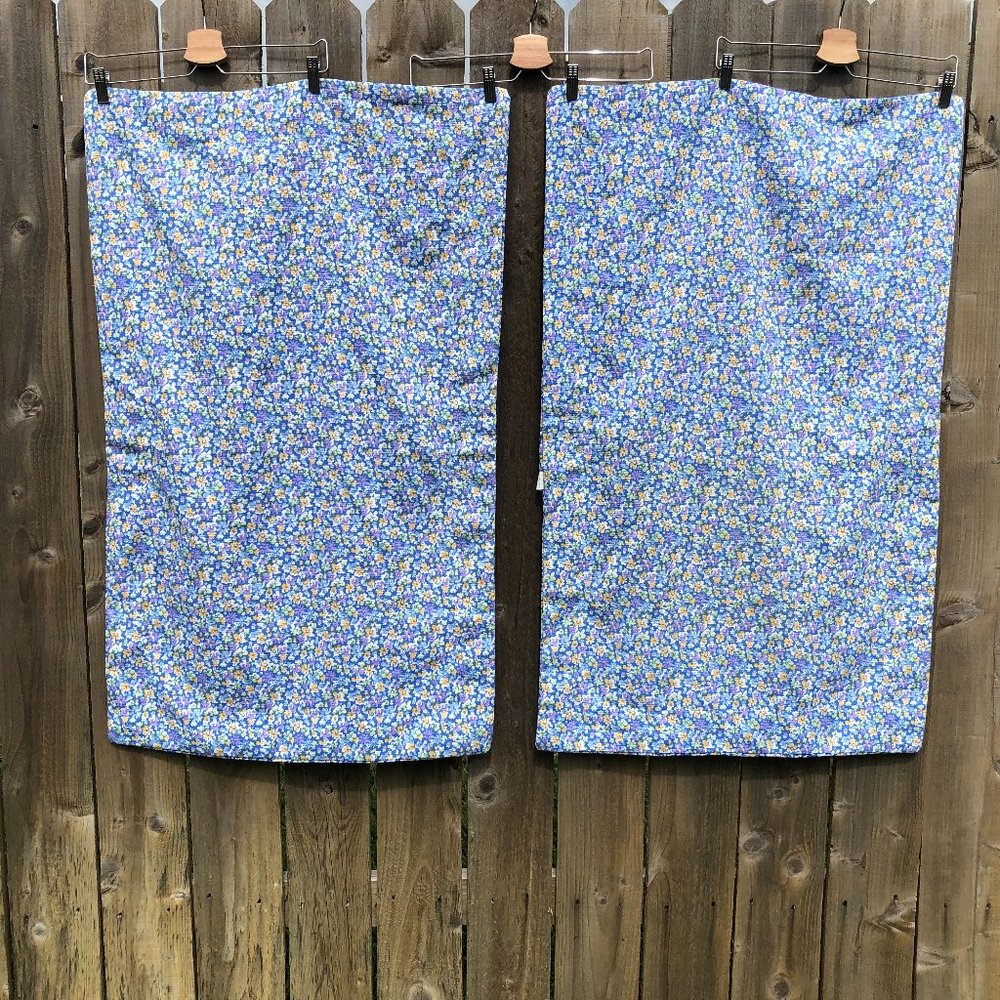 Westpoint Stevens King Pillow Shams Blue Floral